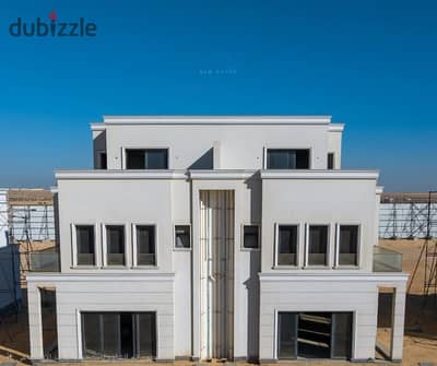 Twin house with a very special view, 195 meters, in Naya West, New Zayed, next to The States Sodic