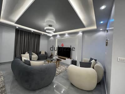 Furnished apartment for rent in Madinaty B11 ground floor with garden 165+50 meters - 3 rooms +2 bathrooms "master" close to all your services