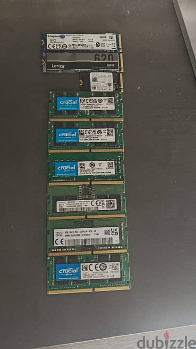 SSD m2 + laptop ram تصفيه محل للبيع