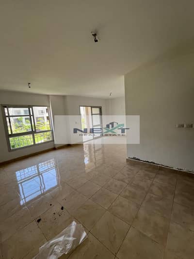 For rent in Madinaty, a new law apartment, 165 sq m, in B10, first floor, first occupancy, company finishing, wide garden view, unobstructed sea view,