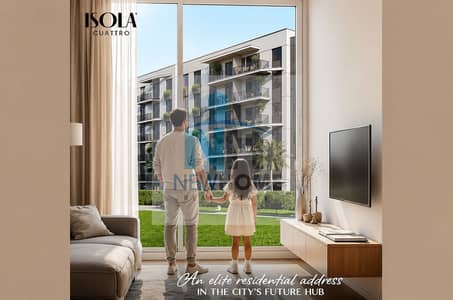 Own your apartment in the most prestigious phase of Isola Quattro Compound, overlooking the lagoon in the heart of Fifth Settlement, with monthly inst