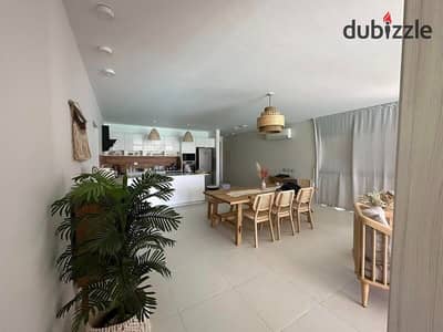 For sale: Receive a fully finished chalet with a complete sea view in Fouka Bay, North Coast, next to Marakez.
