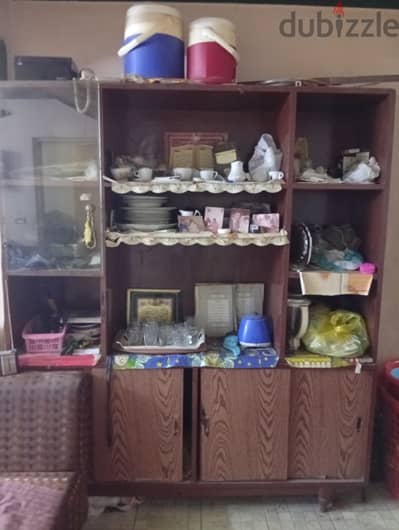 مكتبة خشب كونتر متعددة الاستخدامات