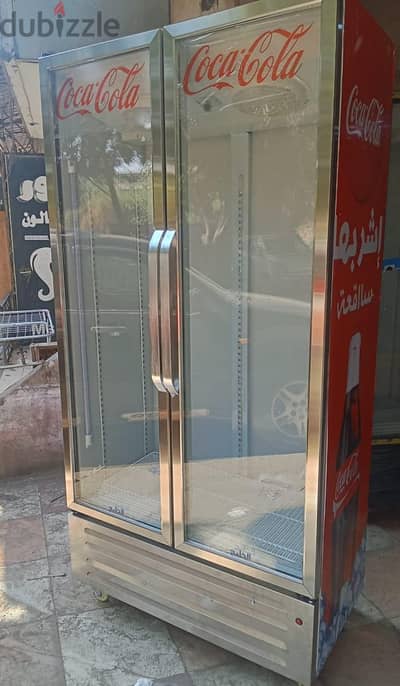 ثلاجه كولا جديده حديثه متر وعشره زيرو شحن شركه