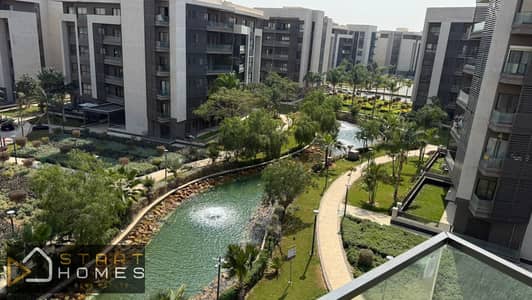 Apartment for sale in Privado, Madinaty, with lakes view, 178 sq m, 3 bedrooms, including garage, air conditioning, and kitchen. Completely unobstruct