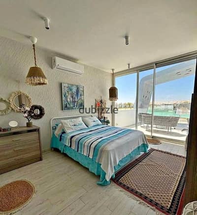Chalet for sale in Fouka Bay, fully finished, lagoon view, lowest cash price