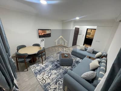 Furnished ground floor apartment with garden for rent in Janna Zayed 1 Sheikh Zayed next to Saudi Market, fully air-conditioned, prime location, 37K