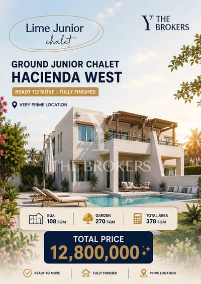 Hot Deal: Ready-to-Move Ground Chalet with Massive 270m Garden in Hacienda West
