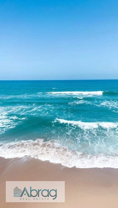 First-time opportunity Chalet for sale with sea view, 10% down payment, finished, 10-year installments, North Coast, SADAF