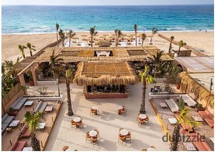 Chalet 130m finished with air conditioning Lagoon view in June from Sodic next to Direction White at the launch price Ras El Hikma June Sodic _Direction White