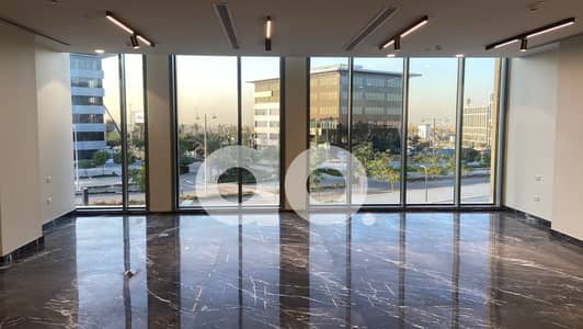 Prime Office Marble Finishes + AC's 140 sqm for Rent in Cairo Festival City New Cairo Plaza View Next to major international & local companies