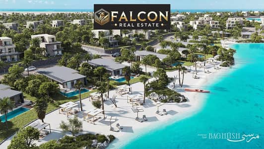 شاليه غرفتين فى مرسي باغوش سيدي حنيشfirst row lagoon بجوار سيلفر ساندس والماظه باي فرصه استثماريه واعلى عائد استثماري تشطيب Marsa Baghush VIP