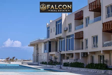 شاليه استلام فوري 225م دور متكرر فيو خيالي علي البحر برؤيه بانوراميه استلام متشطبluxury بالتكيفات والمطبخ بجوار Fouka Bay-Solare-Cali Coast-june sodic