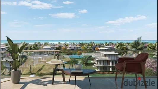 Chalet 95 meters for sale in Marsilia Beach 5 with complete finishing and installment for up to 10 years