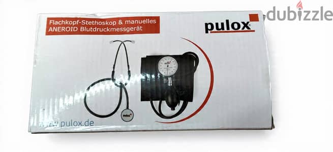 Pulox Manual BP Monitor Aneroid + Stethoscope جديد بالشنطة جهاز ضغط