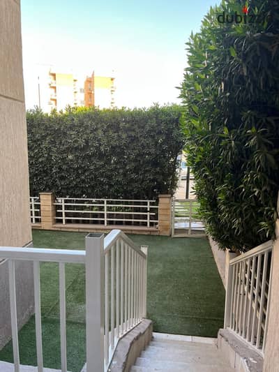 For sale in my city, a ground-floor apartment with a garden, super luxurious finishing with kitchen