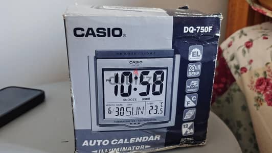 منبه رقمي كاسيو DQ-750F Casio Digital Alarm (جديد بكرتونته) سعر مميز