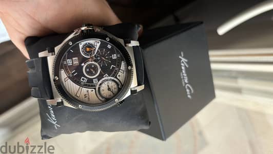 Kenneth Cole New York “Seculus” multifunction quartz siliconstrap