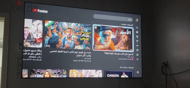 شاشة سامسونج 75 بوصة سمارت 4K موديل DU7000 حالة ممتازة
