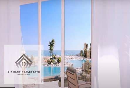 Chalet for sale with Panoramic view directly overlooking Marina El Galala, at Special price and  installments Over 10 years for investment lovers.