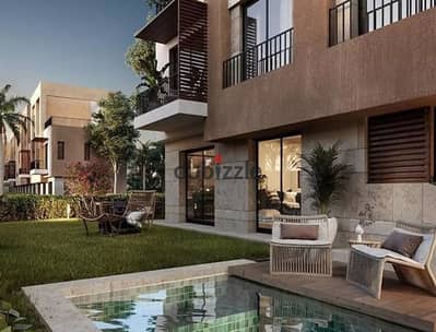 Twin house villa with a view overlooking the largest landscape in the heart of Sheikh Zayed, close to Royal City and Cairo Gate