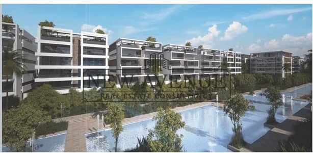 شقة نص تشطيب في ليك فيو ريزيدنس Lake View Residence المرحلة ٤ بحري تطل على ليك تاون الحاذق القاهرة الجديدة