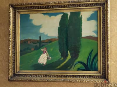 تابلوه رسم زيت انتيك