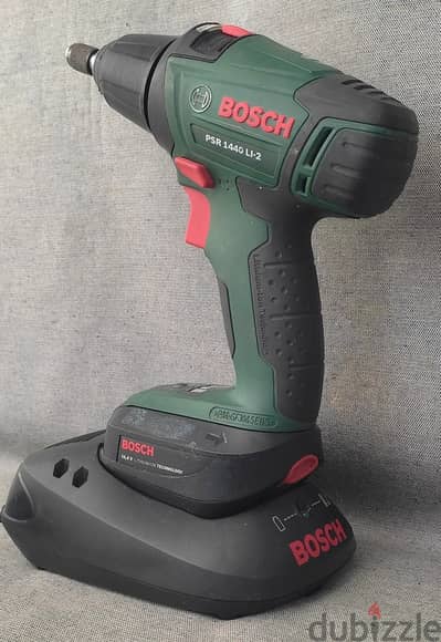 دريل شحن Bosch أصلي 14.4V بطارية وشاحن | يوفر عليك مصاريف الصنايعي
