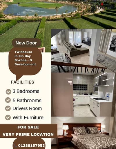 Twinhouse For Sale in EIN Bay Sokhna By ( G Developments )