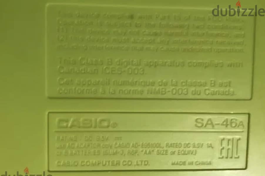 Piano Casio 2