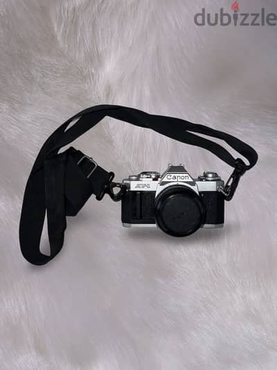 Vintage Canon AV-1 35mm Film Camera + FD Lens + Strap