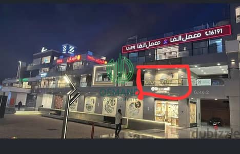Shop 41 sqm semi finished for rent on waslet dahshur, Z Mall - el sheikh zayed