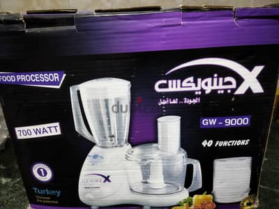محضر طعام جينويكس X كسر زيرو 700 وات GW-9000 بكل المشتملات