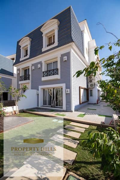 A great deal on a private garden apartment with immediate delivery in the Fifth Settlement from Mountain View,on the largest area of ​​145meters+150 g