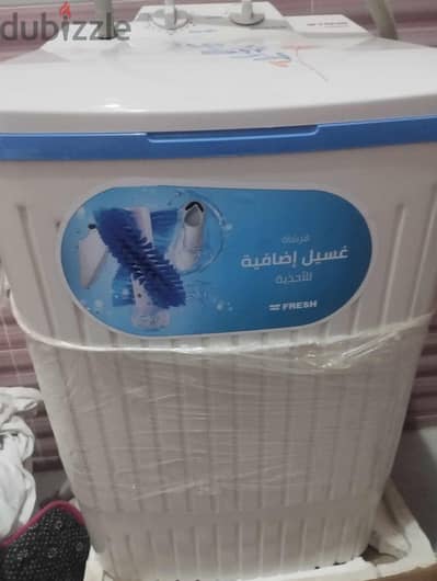 غساله فريش ضمان خمس سنين  مستعمل خفيف جدا