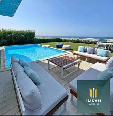 Villa for sale, immediate delivery, sea view in La Vista Ras El Hekma, fully finished, installments available over 4 years. La Vista - North Coast ||