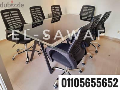 ترابيزة اجتماعات زجاج سيكوريت،ميتنيج رووم،meeting table,meeting room