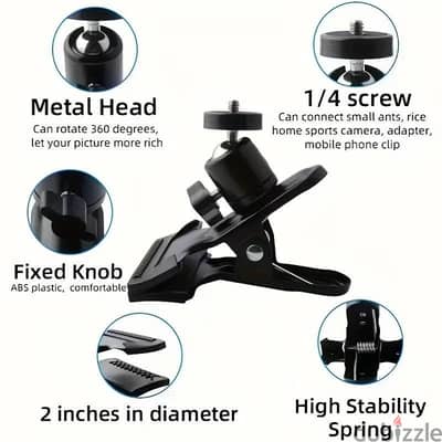 Clamp Camera Mount مشبك تثبيت للاسطح