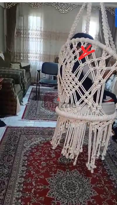 مرجيحة مكرامية حديد خيط ٣ مللي