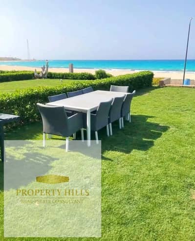 A Great Deal at the Old Price – Garden Chalet with Sea View Fully Finished with Air Conditioning in a Prime North Coast Location, Close to El Alamein International Airport, El Alamein City, and Fouka Road.