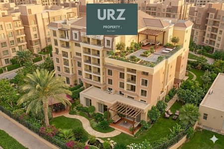 Duplex with a 210  m roof  panoramic view overlooking Center Park with a discount and lowest down payment in Sarai next to Madinaty near AUC and Fifth