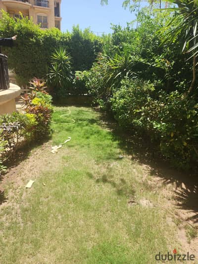 For rent a 198m apartment with a 55m garden in Al-Rehab with special finishing, 3 bedrooms and 3 bathrooms