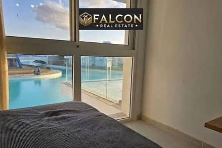 31% OFF! 1st row Crystal Lagoon from all rooms Chalet For Sale Ultra Lux Finished in Cali Coast Ras El Hekma next to Fouka Bay & Caesar & Hacienda
