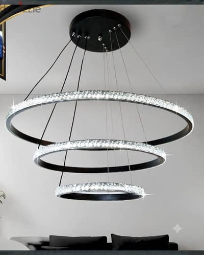 نجف+دلايه LEDمقاس 60سم فيها سماعه