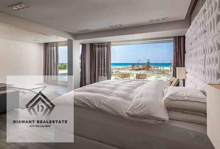 Chalet with panoramic view directly overlooking Marina El Galala, for investment lovers, at lowest price and with installments Over 10 years.
