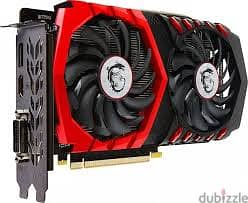 محتاج كارت شاشه 1050 ti 4gb  مروحتين يفضل يكون msi حالته كويسه