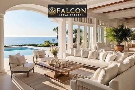 With a 30% discount, a fully finished twinhouse with Acs in dose by Akam Al Rajhi, with double sea and lagoon view. in Installment up to 5 years