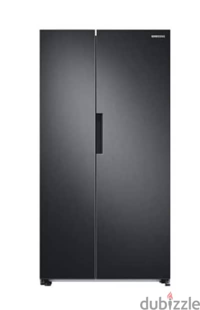 Samsung Refrigerator/ fridge side by side Black matte colour ثلاجة
