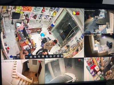 اقوي عرض 4 كاميرات مراقبة بضمان سنتين
