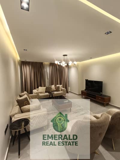 For rent a furnished hotel apartment at the highest level in One Katameya Compound, Maadi